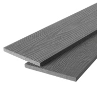 Заборная доска полнотелая AIWOODek 140х10х3000/4000мм (тиснение 3D+3D) серый, м.пог