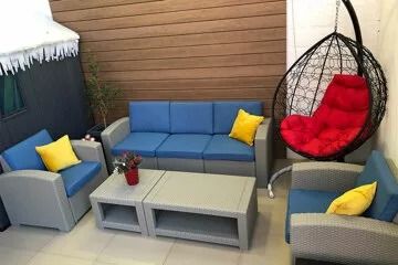 Комплект пластиковой мебели на 5 персон RATTAN Premium 5 белый фото