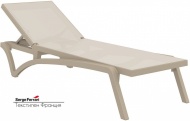 Шезлонг-лежак пластиковый Siesta Contract Pacific