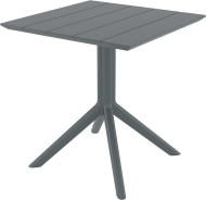 Стол пластиковый Siesta Contract Paris Table 70, темно-серый