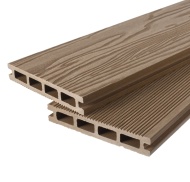 Террасная доска двухсторонняя орех TalverWood 3D 150*25мм  (3/4/6 м) 3D текстура дерева - вельвет, м.пог