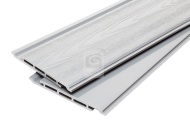 Фасадная панель 3D  AISTONE 160*17*3000мм из МПК односторонняя (текстура) серый, за м.пог