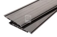 Фасадная панель 3D  AISTONE 160*17*3000мм из МПК односторонняя (текстура) антрацит, за м.пог