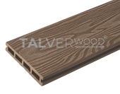 Террасная доска TalverWood 150*25мм (остатки) 3D текстура дерева брашинг двухсторонняя орех , м.пог распродажа