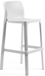 Стул пластиковый барный Nardi Net Stool, белый Стул пластиковый барный Nardi Net Stool, белый