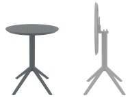 Стол пластиковый складной Siesta Contract Sky Folding Table Ø60