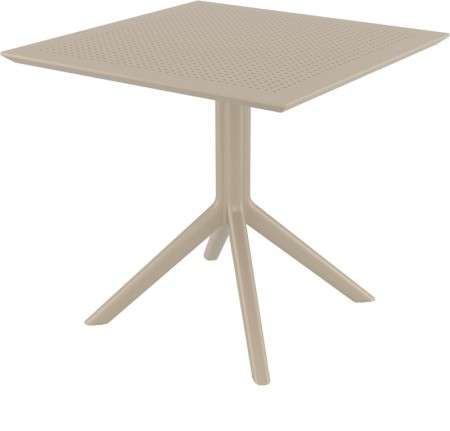 Стол пластиковый Siesta Contract Sky Table 80, бежевый фото