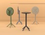 Стол пластиковый барный складной Siesta Contract Sky Folding Bar Table 60, темно-серый фото