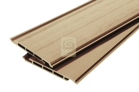 Фасадная панель 3D AISTONE 160*17*3000мм из МПК односторонняя (текстура) бежевый, за м.пог фото Фасадная панель 3D AISTONE 160*17*3000мм из МПК односторонняя (текстура) бежевый, за м.пог фото