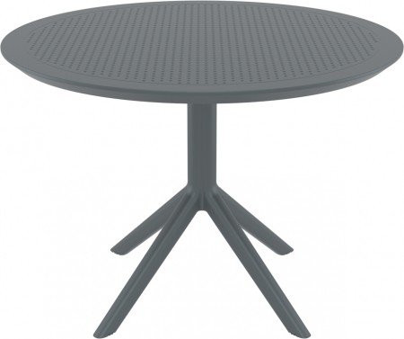 Стол пластиковый Siesta Contract Sky Table Ø105, тесно-серый фото