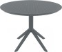 Стол пластиковый Siesta Contract Sky Table Ø105, тесно-серый фото