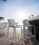 Стул пластиковый полубарный Siesta Contract Air Bar 65, белый фото