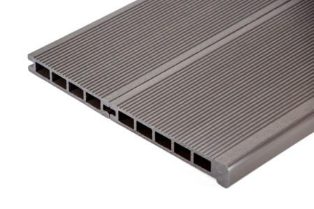Ступень составная вельвет AISTONE  из МПК 320*25*4000мм брашированная шоколад, за м.пог