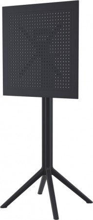 Стол пластиковый барный складной Siesta Contract Sky Folding Bar Table 60, черный фото