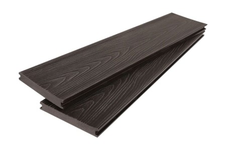 Полнотелая доска ДПК AIWOODek 18*140*3000мм брашированная венге, за м.пог