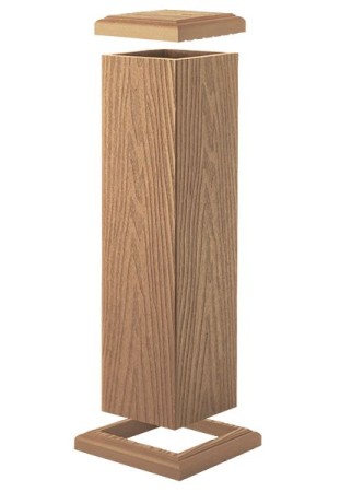 Профиль опорный (столб) для ограждения Talverwood  125*125*3000мм орех, за м.пог