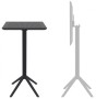 Стол пластиковый барный складной Siesta Contract Sky Folding Bar Table 60, черный фото