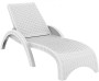 Шезлонг пластиковый Siesta Contract GS 1009 (Fiji), белый фото