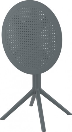 Стол пластиковый складной Siesta Contract Sky Folding Table Ø60, темно-серый фото