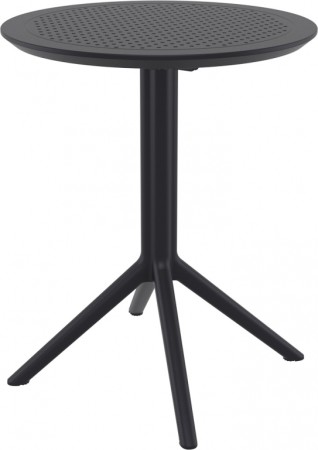 Стол пластиковый складной Siesta Contract Sky Folding Table Ø60, черный фото