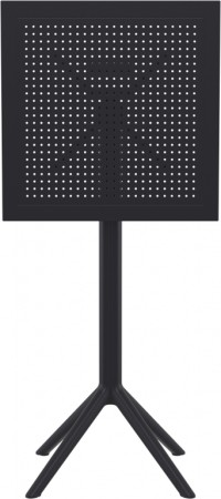 Стол пластиковый барный складной Siesta Contract Sky Folding Bar Table 60, черный фото