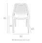 Стул пластиковый Siesta Contract Air, белый фото Стул пластиковый Siesta Contract Air, белый фото