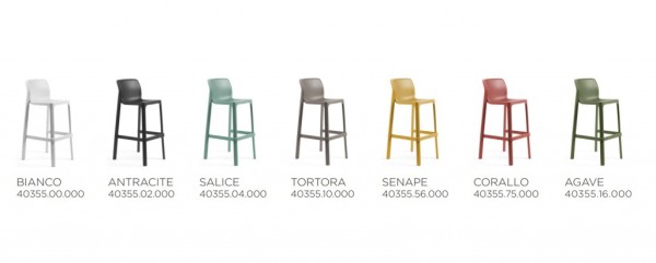 Стул пластиковый барный Nardi Net Stool, тортора фото Стул пластиковый барный Nardi Net Stool, тортора фото