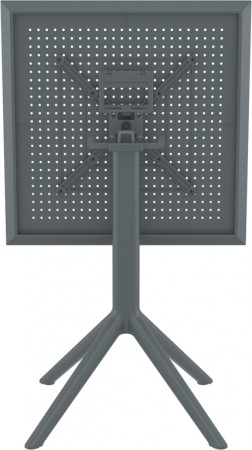 Стол пластиковый складной Siesta Contract Sky Folding Table 60, темно-серый фото