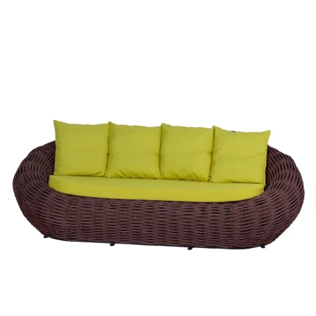 Плетеный диван DeckWOOD Nest коричневый Плетеный диван DeckWOOD Nest коричневый