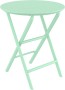 Стол пластиковый складной Siesta Contract Helen Folding Table Ø60, опаловый зеленый фото