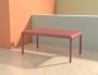 Столик пластиковый журнальный Siesta Contract Paris Lounge Table, марсала фото