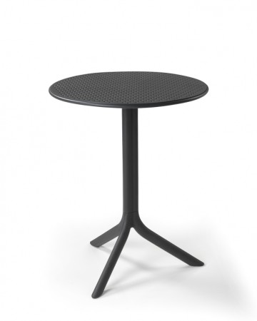 Стол пластиковый обеденный Nardi Step + Step Mini, антрацит фото Стол пластиковый обеденный Nardi Step + Step Mini, антрацит фото
