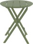 Стол пластиковый складной Siesta Contract Helen Folding Table Ø60, оливковый фото