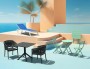 Стол пластиковый Siesta Contract Paris Table 80, темно-серый фото