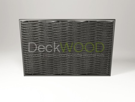 Плетеное ограждение DeckWOOD от 500 мм до 2900 мм черный фото