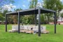 Пергола металлическая 3х6 м Tagliamento Astrol Pergola, темно-серый фото