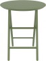 Стол пластиковый складной Siesta Contract Helen Folding Table Ø60, оливковый фото