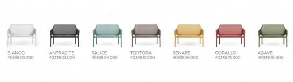 Диван пластиковый Nardi Net Bench антрацит фото Диван пластиковый Nardi Net Bench антрацит фото