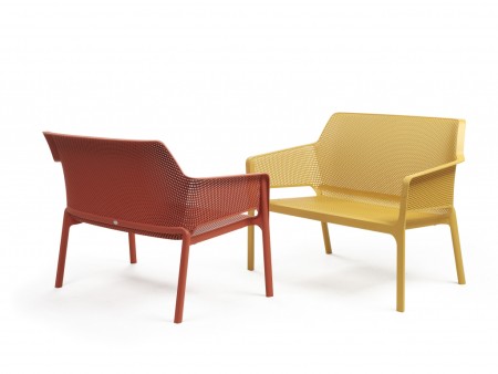 Диван пластиковый Nardi Net Bench коралловый фото