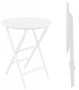 Стол пластиковый складной Siesta Contract Helen Folding Table ⌀60, белый фото