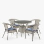 Комплект плетеной мебели Лион-1C T220CT/Y32-W85 Latte (4+1) фото
