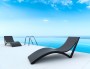 Шезлонг-лежак пластиковый Siesta Contract Slim, черный фото Шезлонг-лежак пластиковый Siesta Contract Slim, черный фото