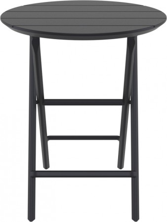 Стол пластиковый складной Siesta Contract Helen Folding Table Ø60, черный фото