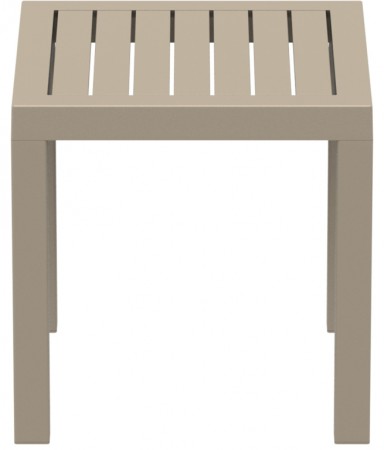 Столик пластиковый для лежака Siesta Contract Ocean Side Table, бежевый фото