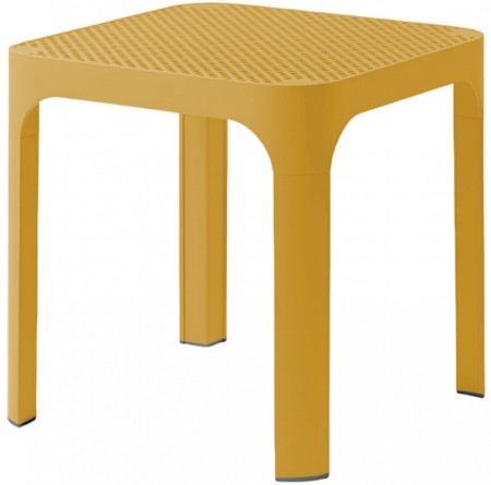 Столик пластиковый журнальный Nardi Net Table 40, горчичный фото