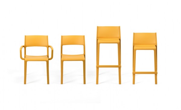 Стул пластиковый полубарный Nardi Trill Stool Mini фото