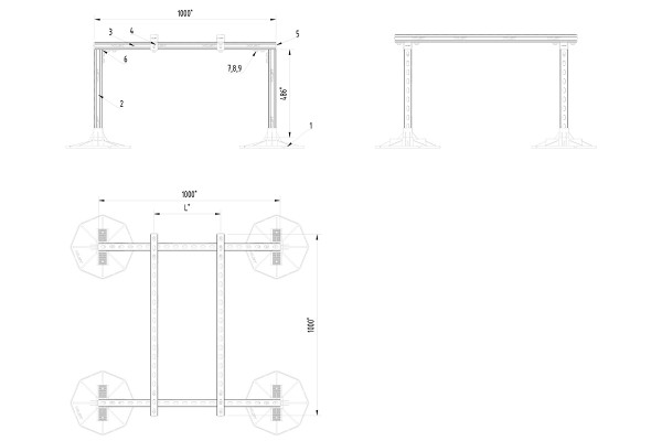 Кровельная система HILST PLATFORM ML - 150 кг фото Кровельная система HILST PLATFORM ML - 150 кг фото