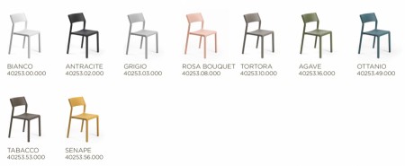 Стул пластиковый Nardi Trill Bistrot, розовый фото