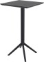 Стол пластиковый барный складной Siesta Contract Sky Folding Bar Table 60, черный фото
