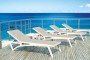Столик пластиковый для лежака Siesta Contract Ocean Side Table, белый фото